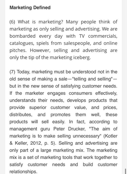 What Is Marketing 1 Marketing More Than Any Other Business Function Deals With Customers Although We Will Soon Exp 3