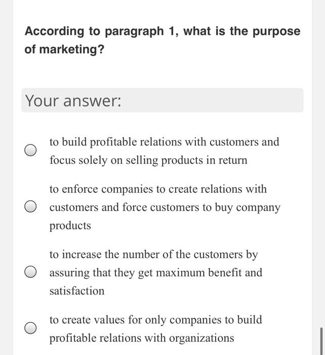 What Is Marketing 1 Marketing More Than Any Other Business Function Deals With Customers Although We Will Soon Exp 5
