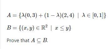 A X 0 3 1 A 2 4 A 0 1 B X Y R X Y Prove That A C B 1