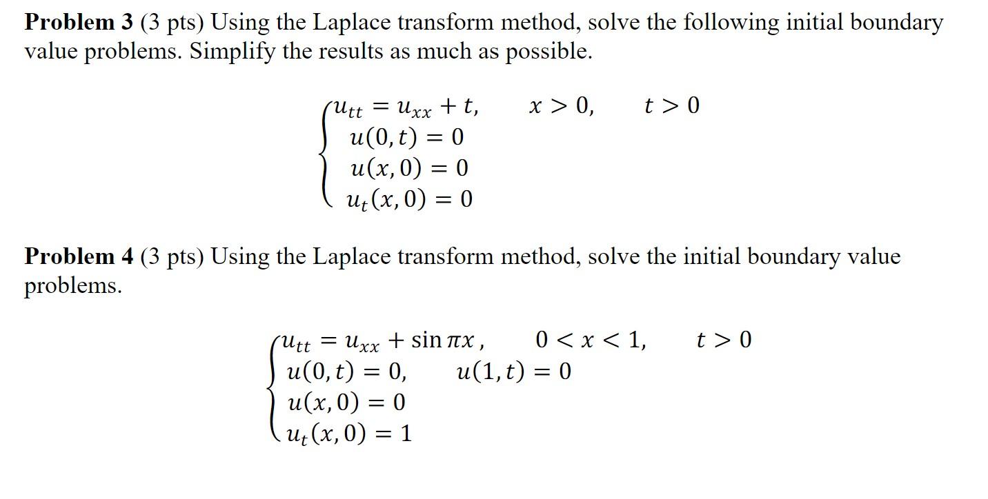 Pde Laplace Transform Help Needed 1