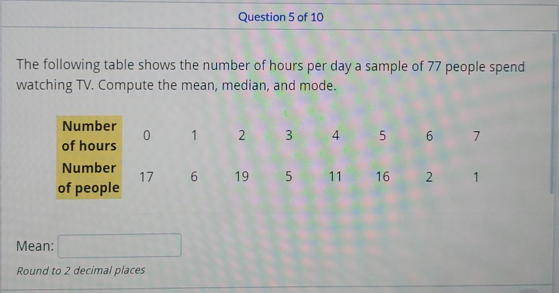 Question 1 Of 10 The Following Table Lists The Weights In Pounds For 86 Male And Female Participants At A Health Fair W 5