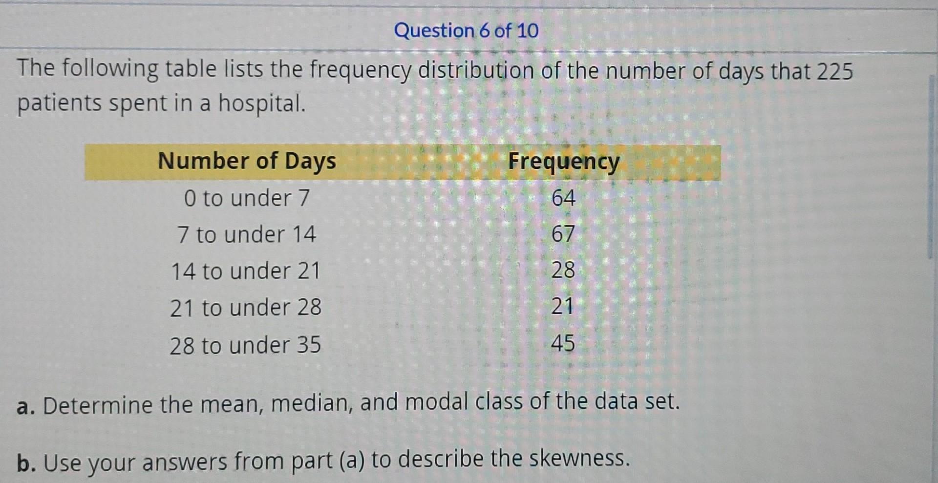 Question 1 Of 10 The Following Table Lists The Weights In Pounds For 86 Male And Female Participants At A Health Fair W 6
