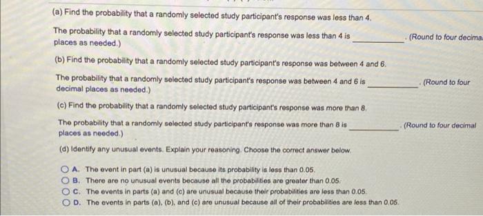 In A Recent Study On World Happiness Participants Were Asked To Evaluate Their Current Lives On A Scale From 0 To 10 W 2