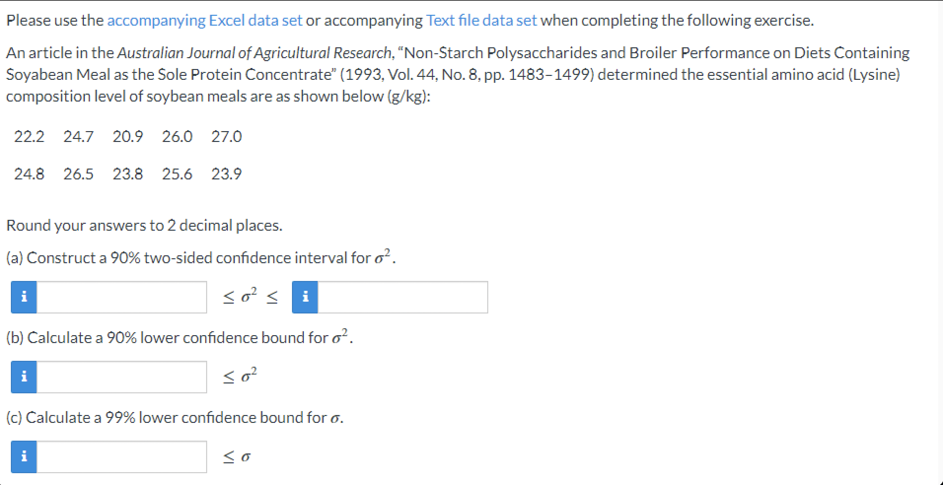 Please Use The Accompanying Excel Data Set Or Accompanying Text File Data Set When Completing The Following Exercise An 1