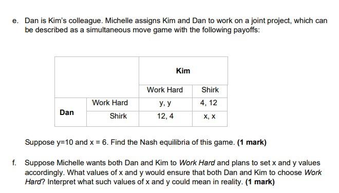 1 Kim Is A Salesperson At The Pear Computer Company The Utility Function Of Kim Is Given By U W B E W B C E Where 2