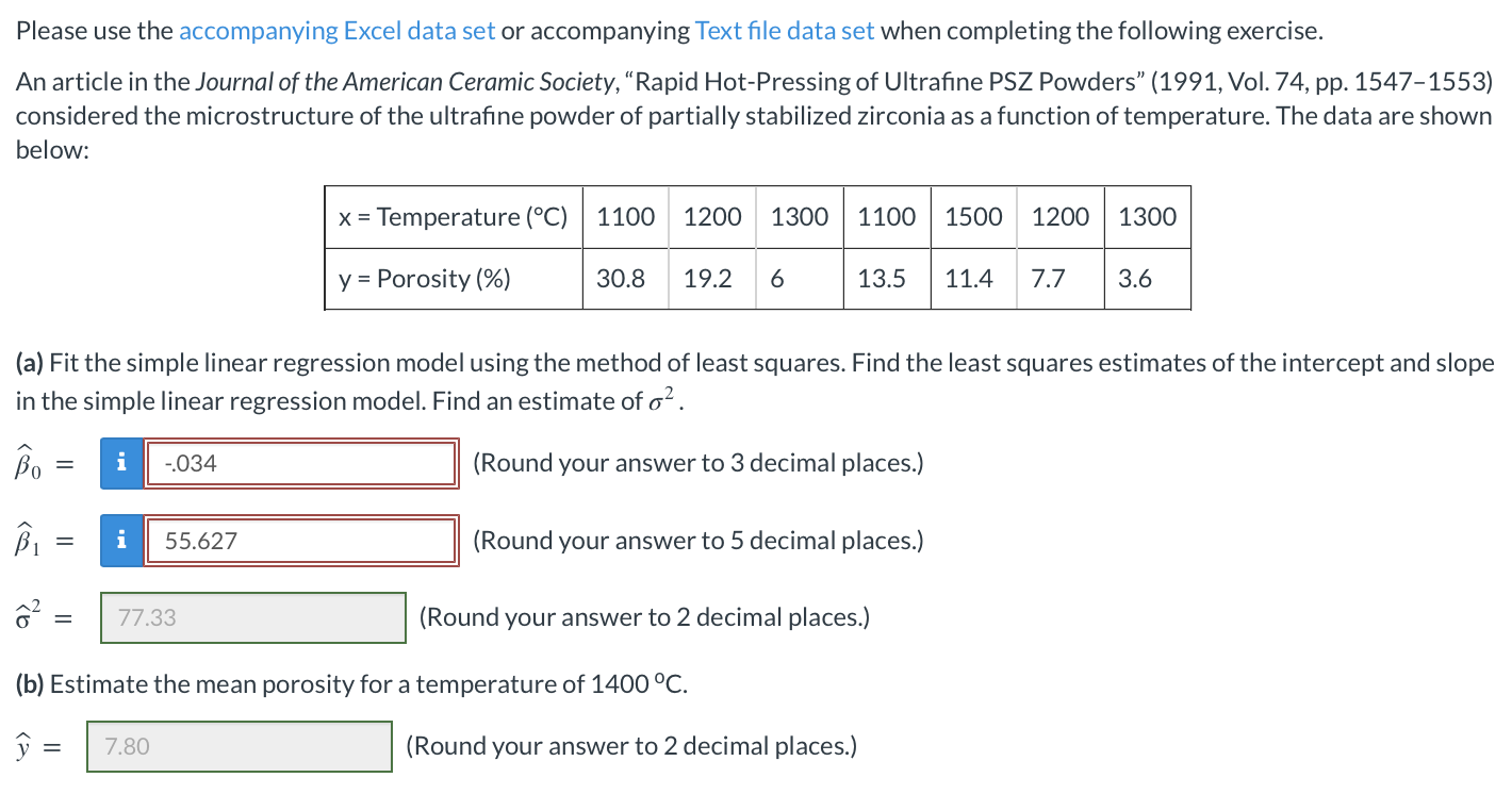 Please Use The Accompanying Excel Data Set Or Accompanying Text File Data Set When Completing The Following Exercise An 1