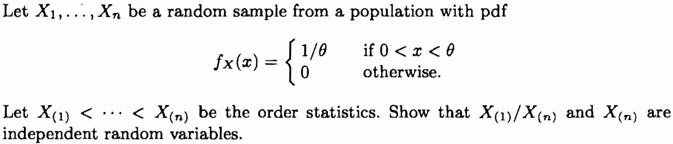 Let X Xn Be A Random Sample From A Population With Pdf If 0 X 0 Otherwise Fx X 1 6 0 Let X 1 X 1