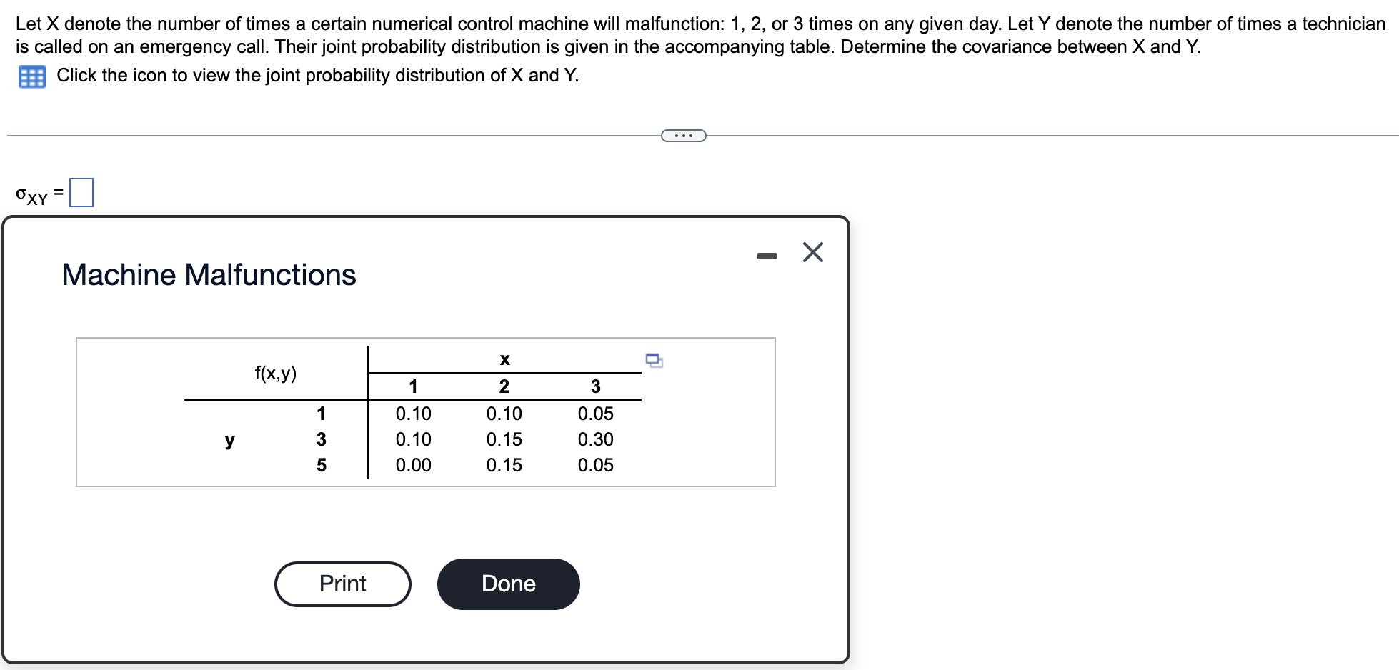 Let X Denote The Number Of Times A Certain Numerical Control Machine Will Malfunction 1 2 Or 3 Times On Any Given Day 1