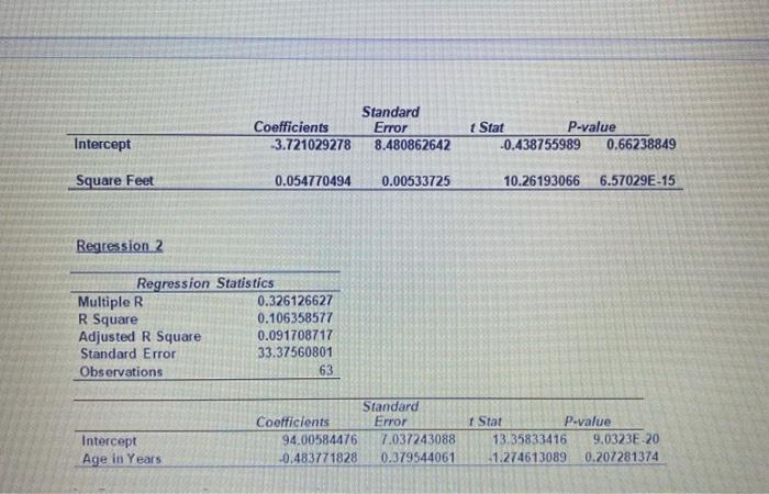 2 Model Selection Your Task Is To Look Over Two Alternative Models And Select The Best One Assume That A Realtor Is 2
