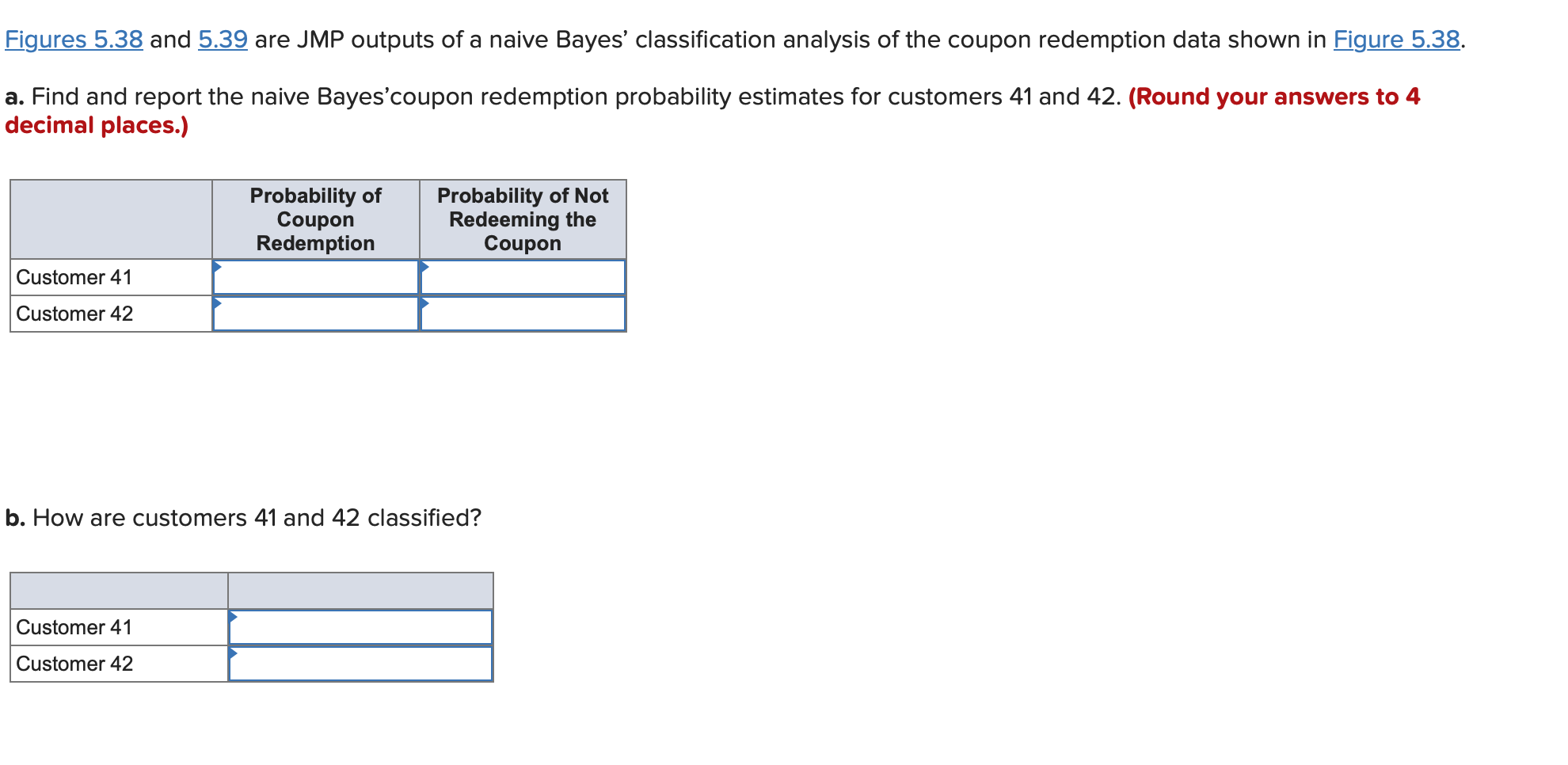 Figures 5 38 And 5 39 Are Jmp Outputs Of A Naive Bayes Classification Analysis Of The Coupon Redemption Data Shown In F 1