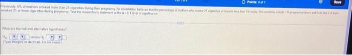 O Points 01 Previously 5 Of Mothers Smoked More Than 21 Cigaretes During Their Pregnancy An Obeleician Believes That T 1
