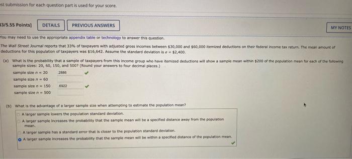Est Submission For Each Question Part Is Used For Your Score 53 5 55 Points Details You May Need To Use The Appropriat 1