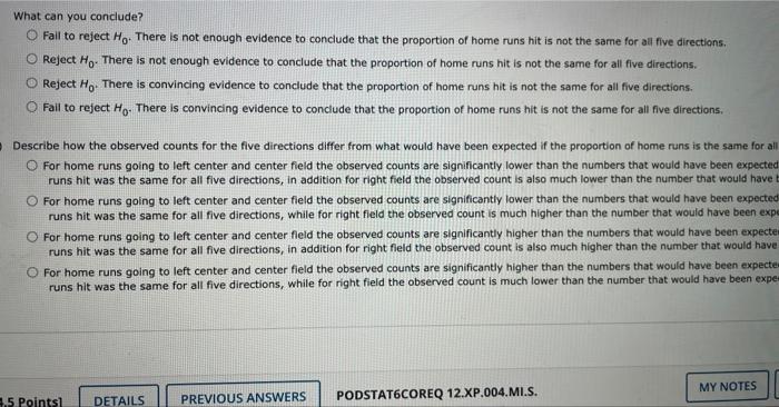 An Article Included A Classification Of 88 Home Runs Hit At A Baseball Stadium According To The Direction That The Ball 2