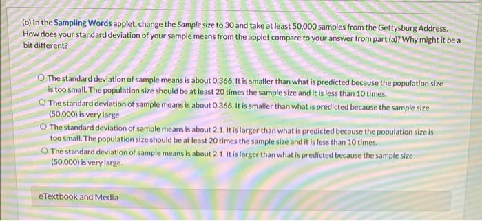 Question 17 Of 19 View Policies Current Attempt In Progress 1 E One Of The Key Ideas In This Section Was That The Stan 2