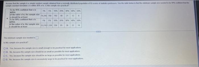 Assame That The Sample Is A Simple Ranan Sangle Obtained From A Normally Disbited Population Of 10 Ss Of States Professo 1