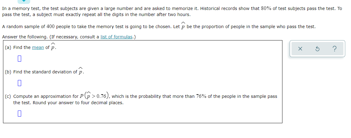 In A Memory Test The Test Subjects Are Given A Large Number And Are Asked To Memorize It Historical Records Show That 1