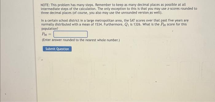 Note This Problem Has Many Steps Remember To Keep As Many Decimal Places As Possible At All Intermediate Steps Of The 1