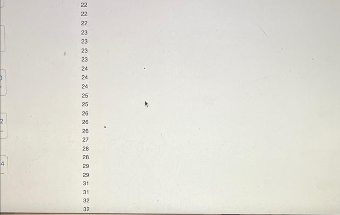 The Ordered Array Below Represents The Number Of Cargo Manifests Approved By Customs Inspectors Of The Port Of New York 2