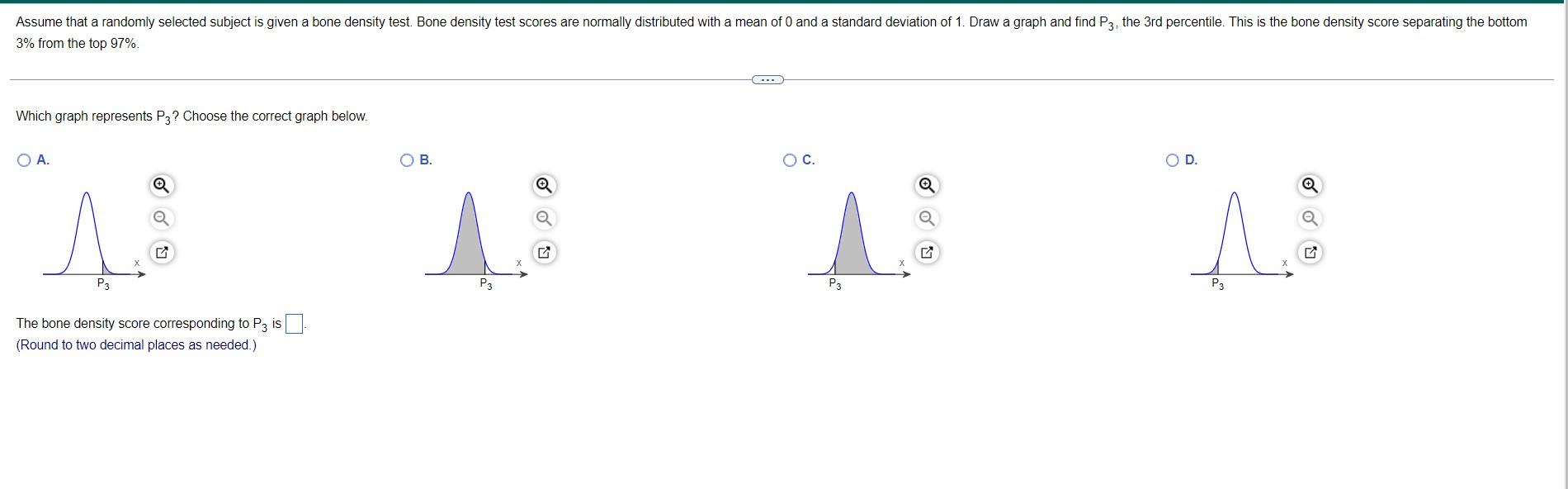 Assume That A Randomly Selected Subject Is Given A Bone Density Test Bone Density Test Scores Are Normally Distributed 1