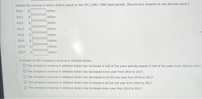 In 2017 A Certain Tech Company S Revenue Broke 100 Billion For The First Time Suppose The Revenue For The Company For 2