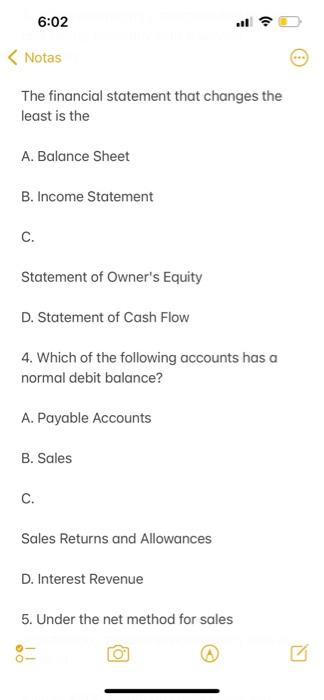 6 02 Notas Multiple Choice Questions Under The Gross Method For Sales Registration Merchandise Inventory With A Price 3