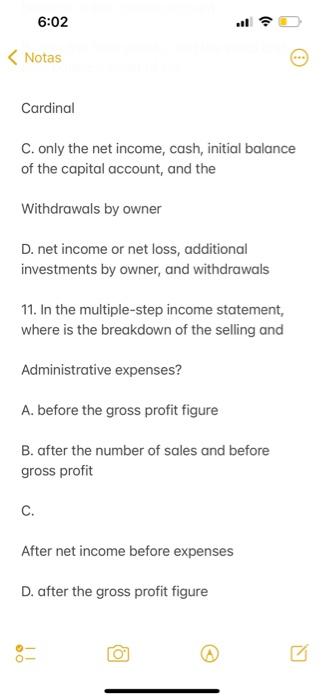 6 02 Notas Multiple Choice Questions Under The Gross Method For Sales Registration Merchandise Inventory With A Price 8