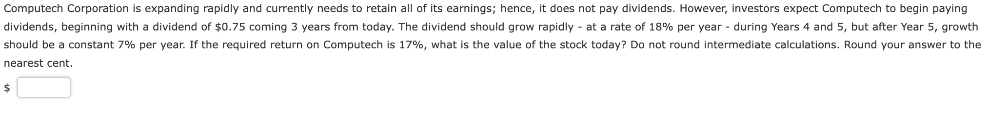 Computech Corporation Is Expanding Rapidly And Currently Needs To Retain All Of Its Earnings Hence It Does Not Pay Div 1