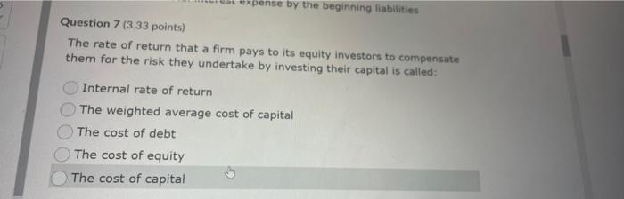 The Sum Of The Proportions Of Assets Financed By Debt And Equity Must Be None Of The Above Equal To Zero Greater Than 1 2