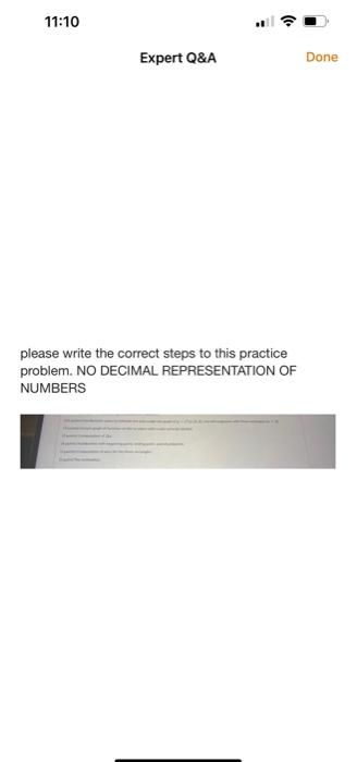 Please Write The Correct Steps To This Practice Problem No Decimal Representation Of Numbers Dpoint Corect Grich C Comp 2