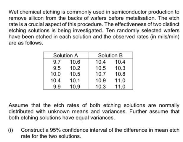 Wet Chemical Etching Is Commonly Used In Semiconductor Production To Remove Silicon From The Backs Of Wafers Before Meta 1