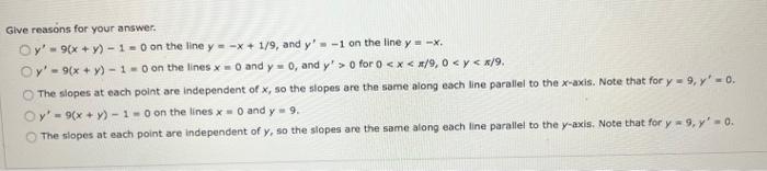 Match The Differential Equation With Its Direction Field Y 9 X Y 1 Na Va Anax 1 Inn Yaaaax027 Vaaaa Xx A 2