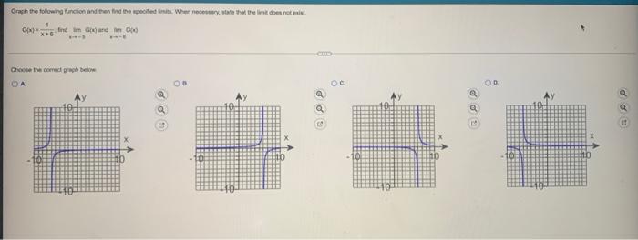 Graph The Function And Then Find The Specified Limits If Necessary State That The Limit Does Not Exist X 4x 4 Ft I 2