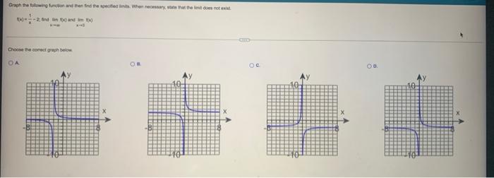 Graph The Function And Then Find The Specified Limits If Necessary State That The Limit Does Not Exist X 4x 4 Ft I 3