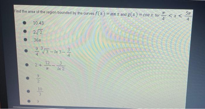 Find The Area Of The Shaded Region 4 9 2 2 3 In 3 2 4 A A 12 2 71 2 2 Y X 1 2 3 4 5 6 In 2 X Y 2 Find The Area 2