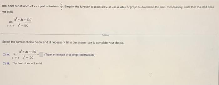 Use The Theorem On Limits Of Rational Functions To Find Each Limit If Necessary State That The Limit Does Not Exist L 5