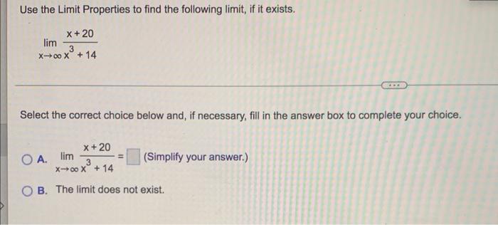 Simplify The Function Algebraically And Find The Limit X 3x 28 Lim X 4x8x 16 Simplify The Given Limit X 3x 28 5