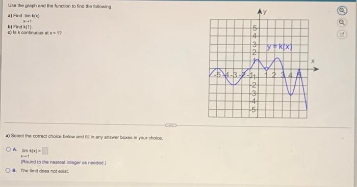 Use The Graph To Find The Following Limits And Function Value A Lim F X X 0 B Lim F X X 0 C Lim F X X 0 D F 0 2