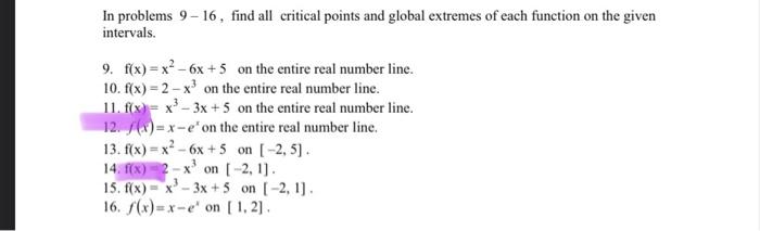 20 The Graph Of The Derivative Of A Continuous Function F A List The Critical Numbers Of F B For What Values Of X 2
