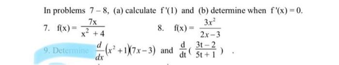 20 The Graph Of The Derivative Of A Continuous Function F A List The Critical Numbers Of F B For What Values Of X 3