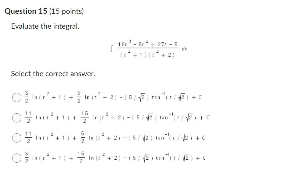 Evaluate The Integral 1
