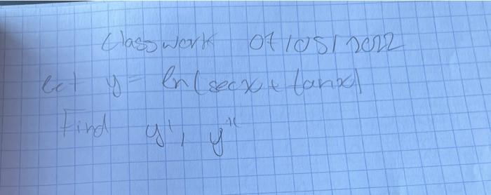 Class Work Of 1051 2022 En Secx Anx Be Y Gly 46 Y T 1
