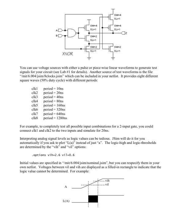 Elen 3431 Digital Logic Design Lab 2 Your Lab Assignment This Week Is To Design And Test A Cmos Circuit That Performs A 3