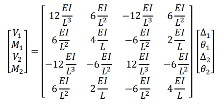 1 Write The Full Symbolic Global Stiffness Matrix For This Beam Adhering To The Numbering Convention Shown In The 2