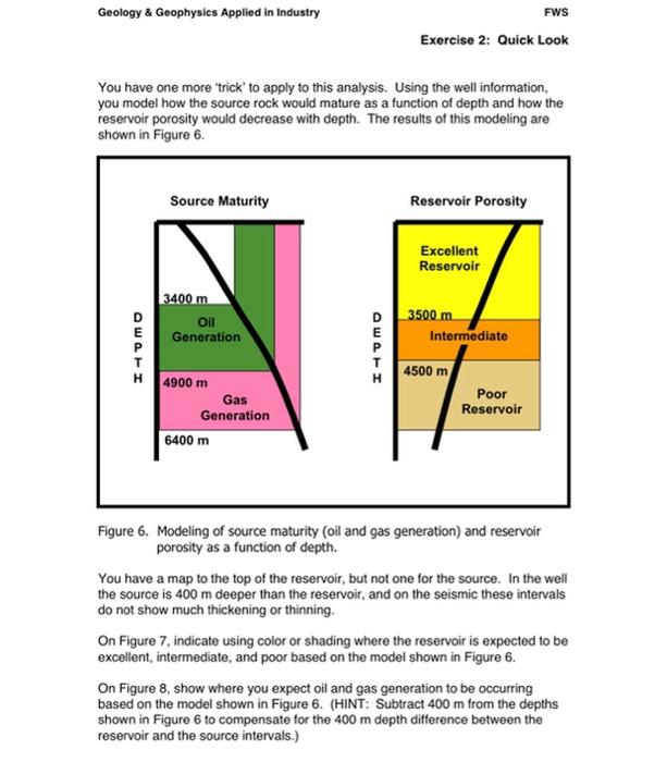 Geology Geophysics Applied In Industry Fws Exercise 2 Quick Look Exercise 2 A Quick Look Evaluation You Have Been As 6