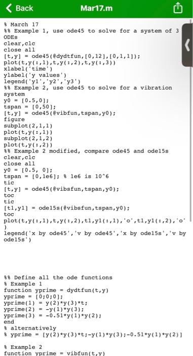 Create A Script To Solve For The Beam Deflection Problem Discussed During The Lectures On 3 17 And 3 22 The Known Param 2