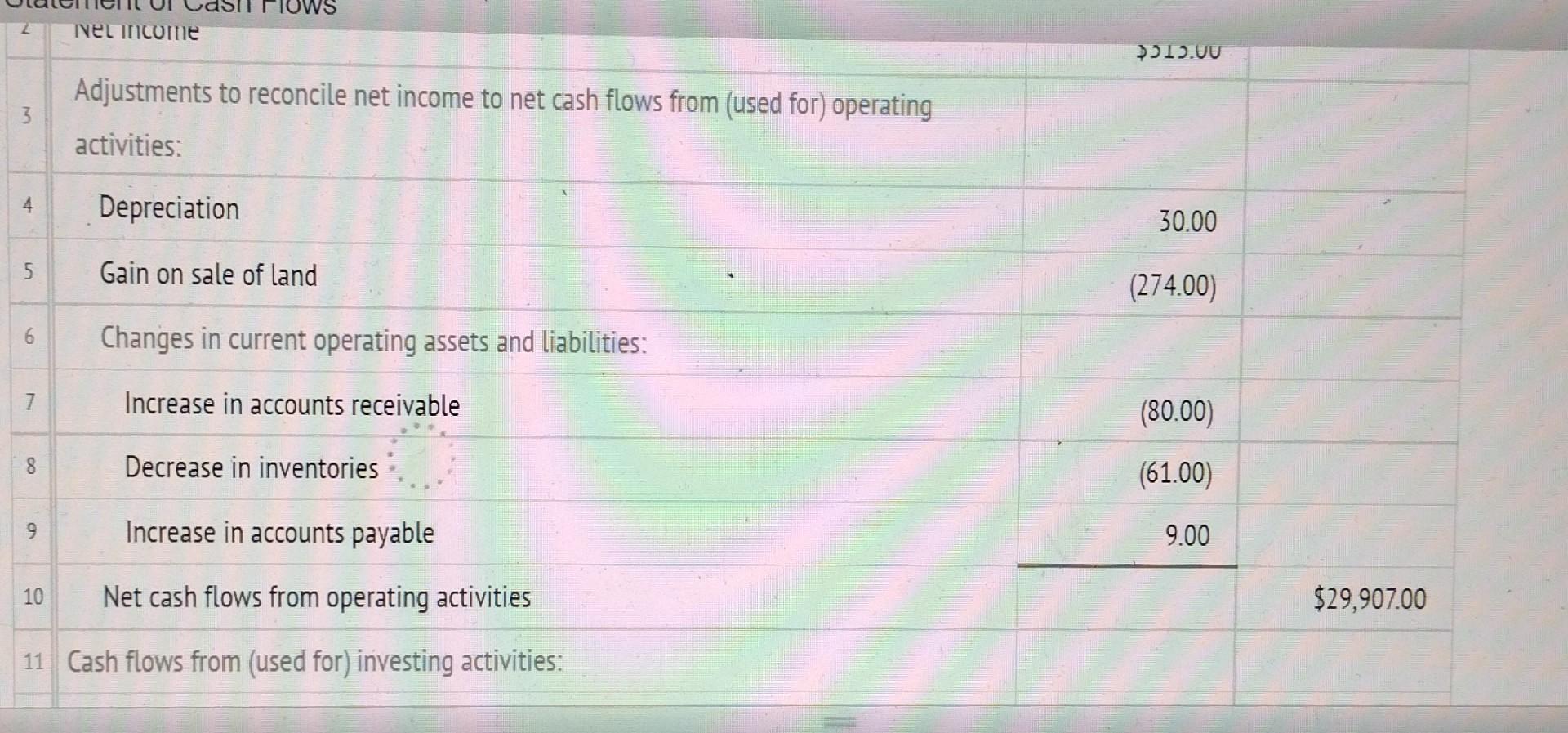Statement Of Cash Flows Instructions Labels And Amount Descriptions Statement Of Cash Flows Instructions The Comparative 10