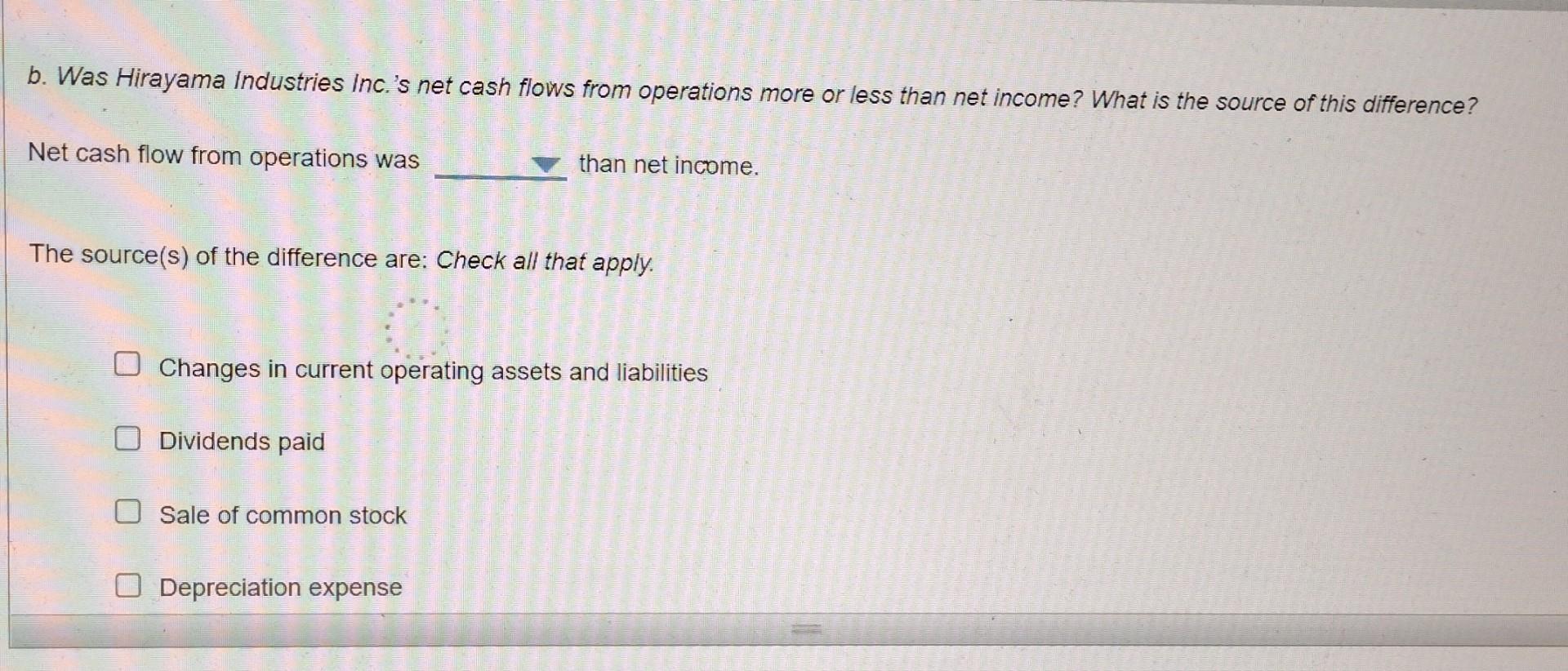 Statement Of Cash Flows Instructions Labels And Amount Descriptions Statement Of Cash Flows Instructions The Comparative 13