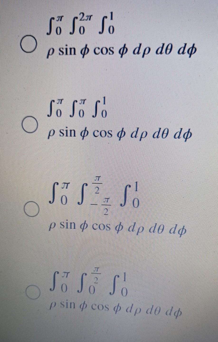 Required 1 Change The Following Integral To Spherical Coordinates M 3 Points Sos 1 X2 Y2 S 1 22 1 X2 Y2 Dzdydx 2