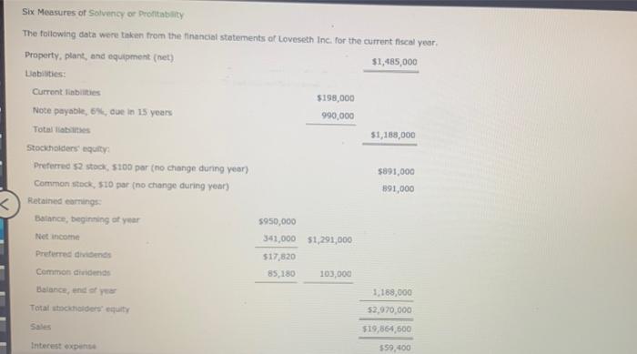Retained Earnings Balance Beginning Of Your 950 000 Net Income 341 000 1 291 000 Preferred Dividends 17 320 Common D 3