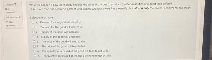 What Will Happen If Consumers Of A Good Experience An Increase In Their Incomes Note More Than One Answer Is Correct 2